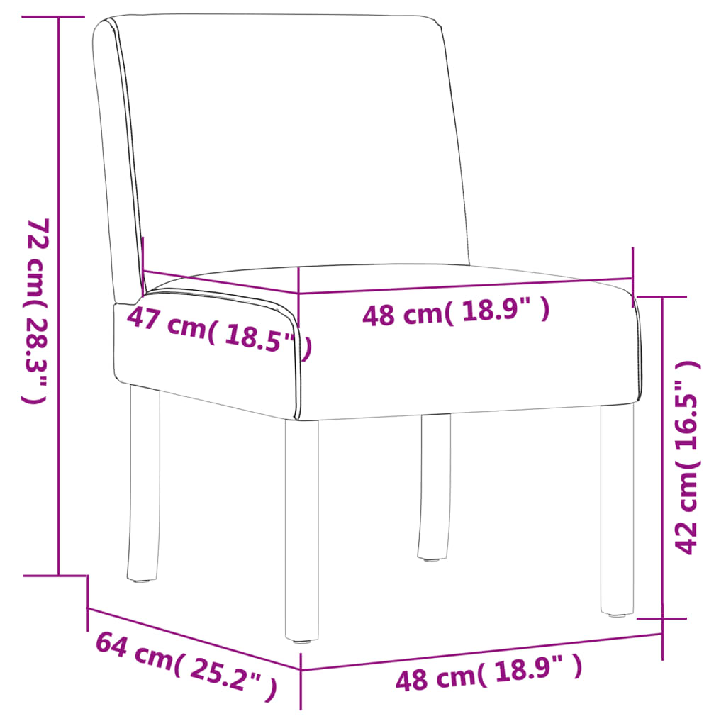 Slipper Chair Cream Fabric