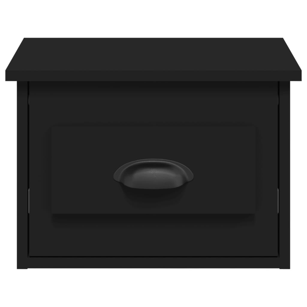 Wall-mounted Bedside Cabinet Black 41.5x36x28cm