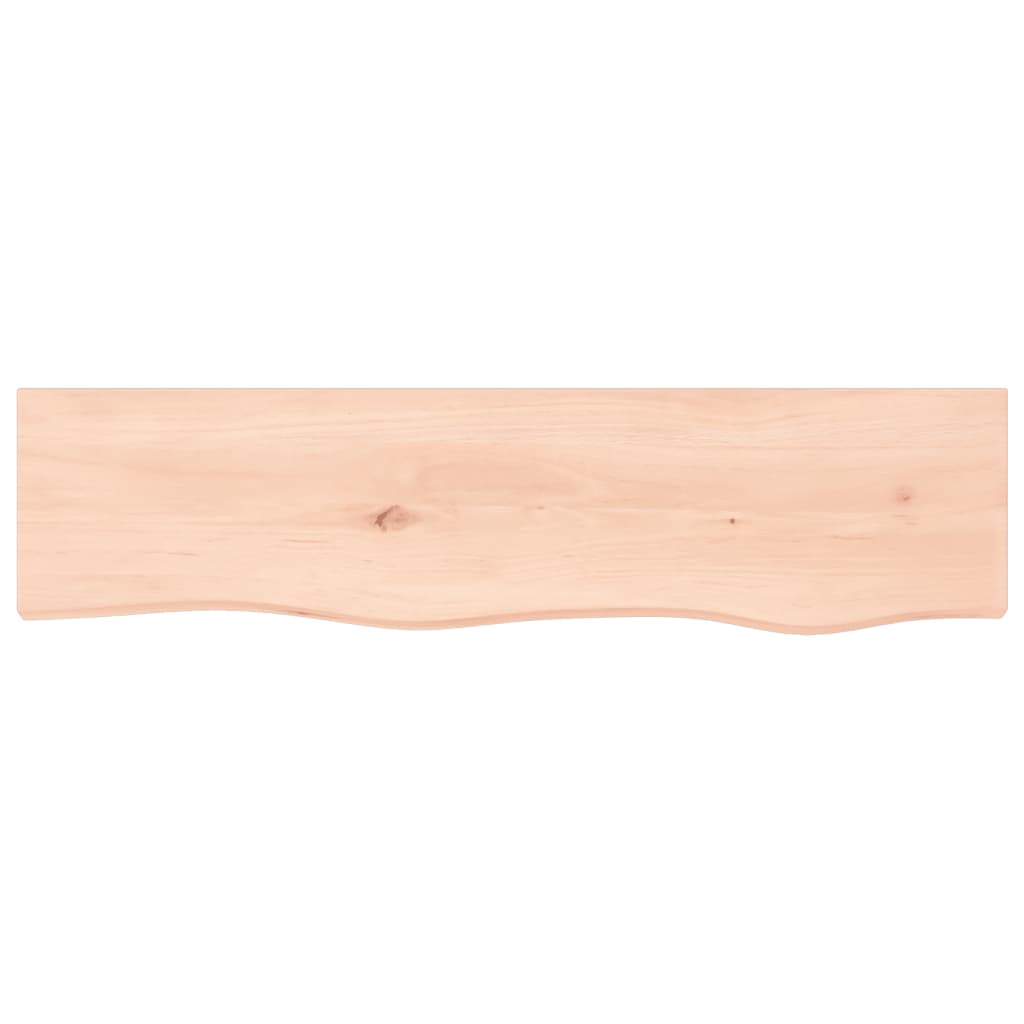 Wall Shelf 80x20x4 cm Untreated Solid Wood Oak