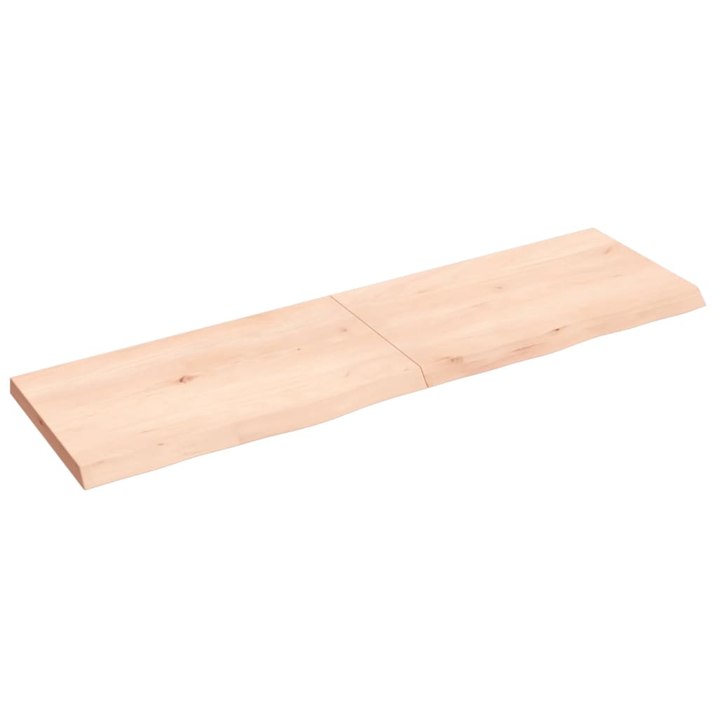 Wall Shelf 140x40x(2-4) cm Untreated Solid Wood Oak