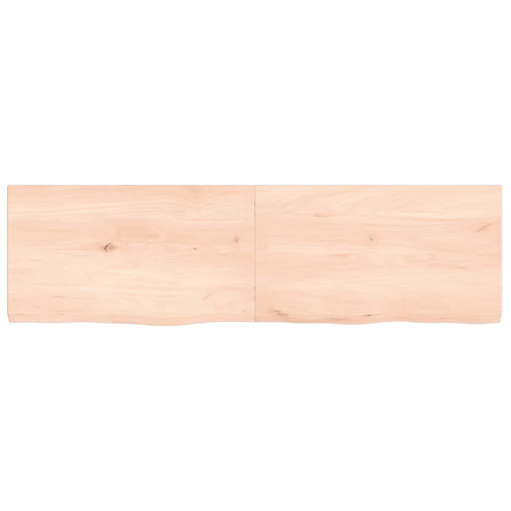 Wall Shelf 140x40x(2-4) cm Untreated Solid Wood Oak