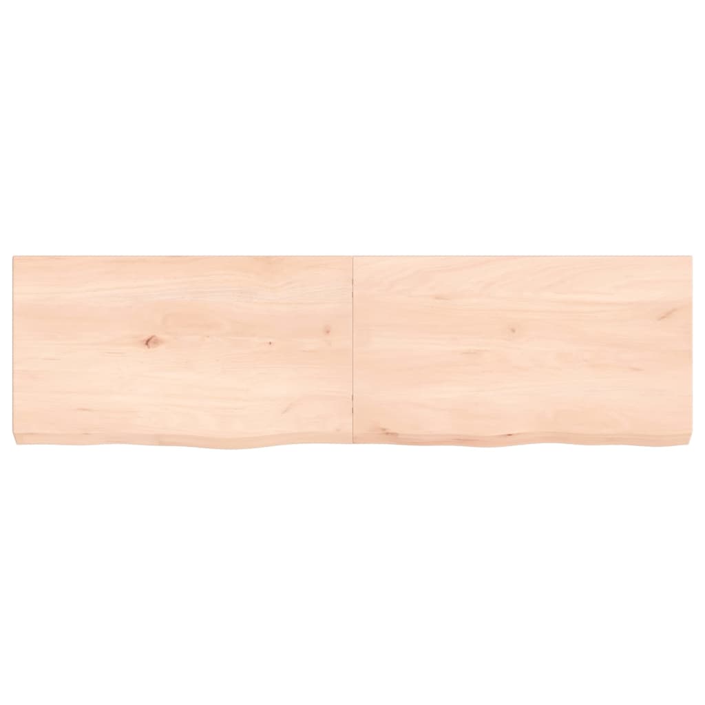 Wall Shelf 140x40x(2-6) cm Untreated Solid Wood Oak