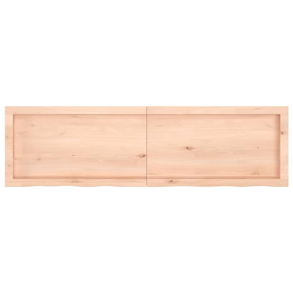 Wall Shelf 140x40x(2-6) cm Untreated Solid Wood Oak