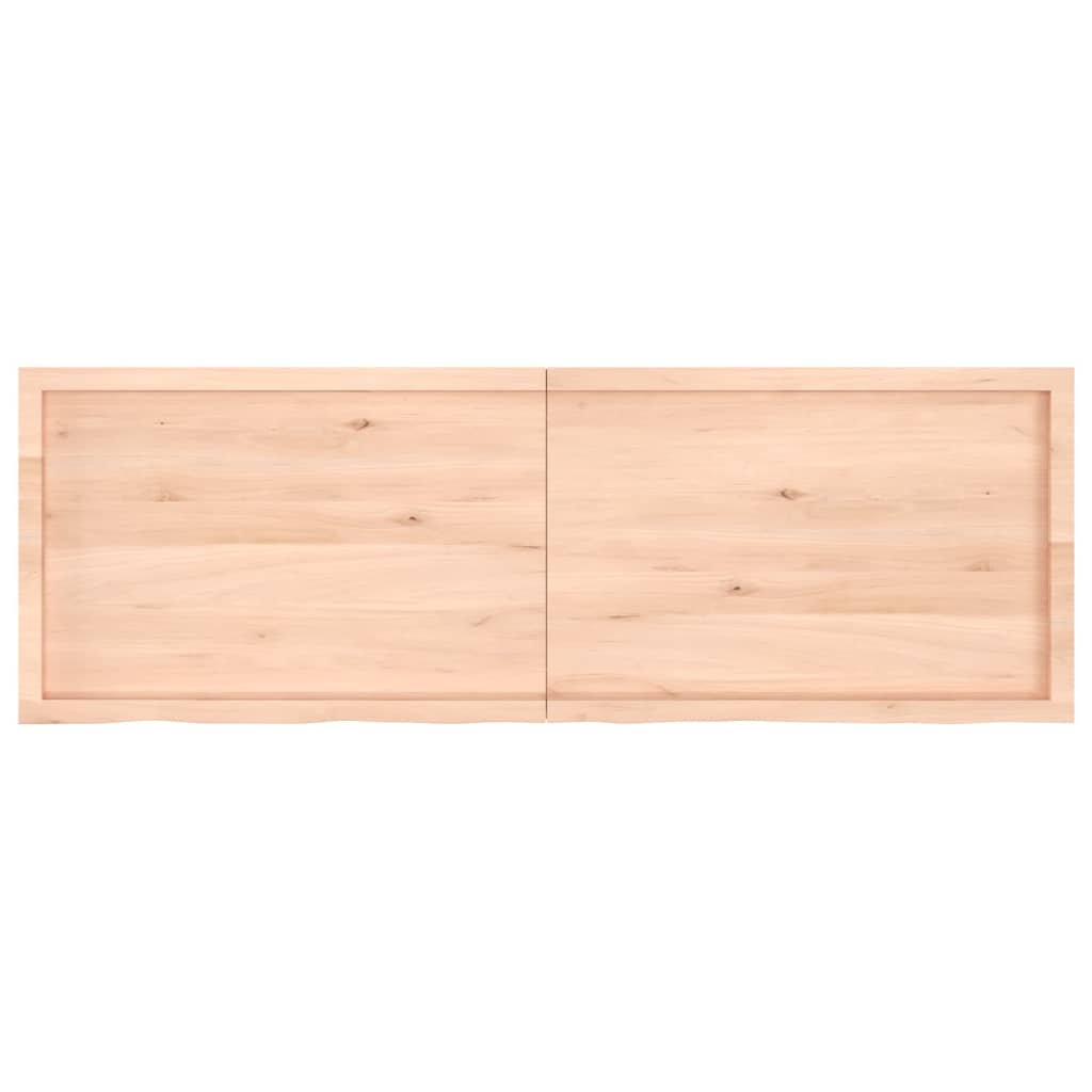 Wall Shelf 180x60x(2-6) cm Untreated Solid Wood Oak