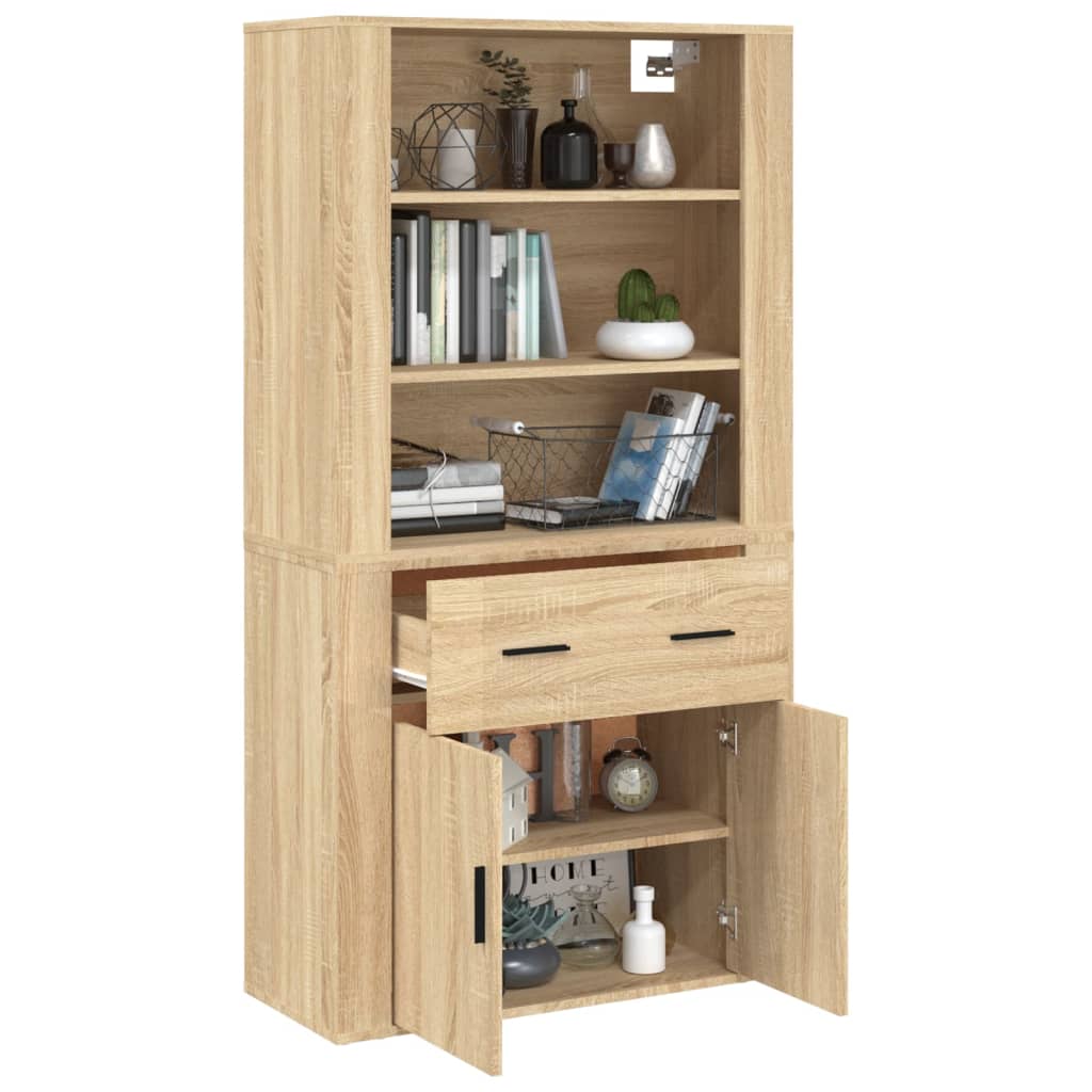 Highboard Sonoma Oak Engineered Wood