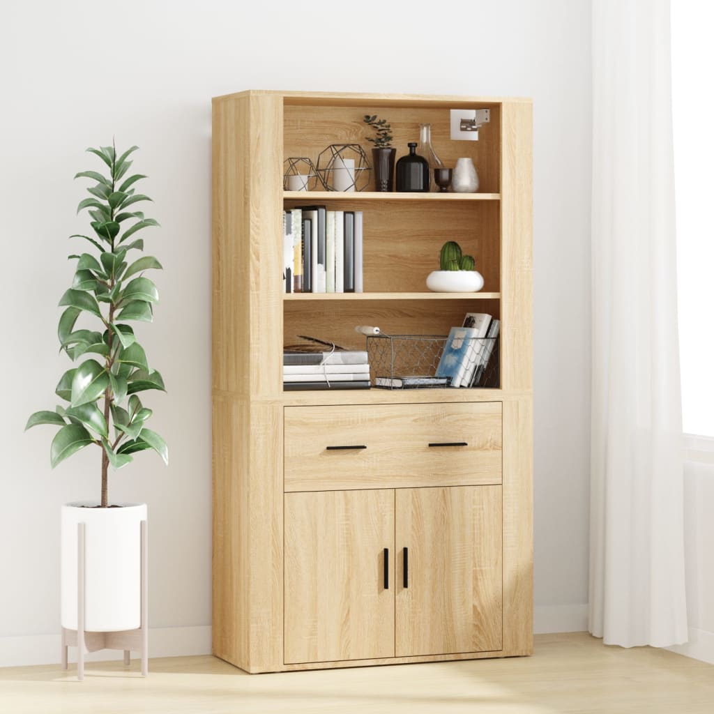 Highboard Sonoma Oak Engineered Wood