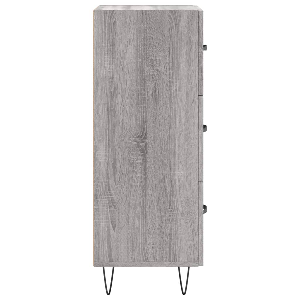 Sideboard Grey Sonoma 34.5x34x90 cm Engineered Wood