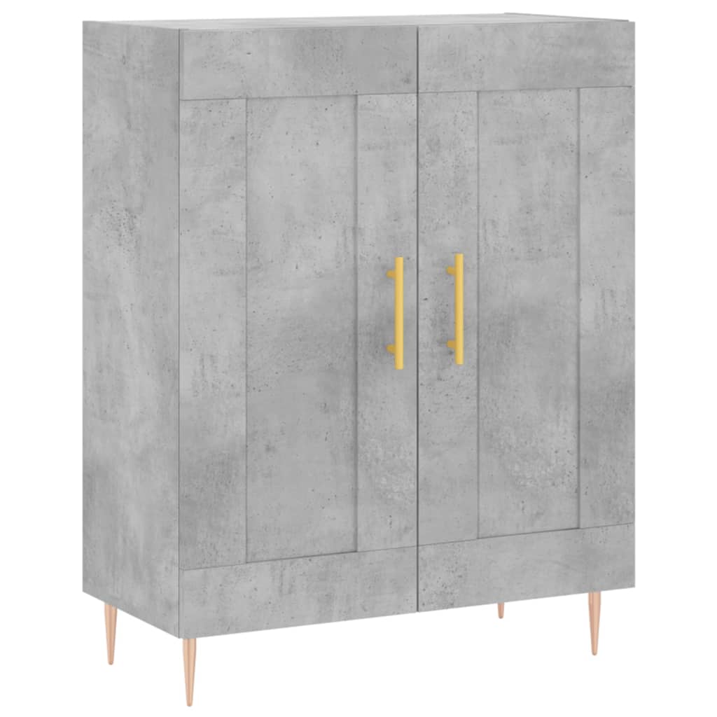 Sideboard Concrete Grey 69.5x34x90 cm Engineered Wood