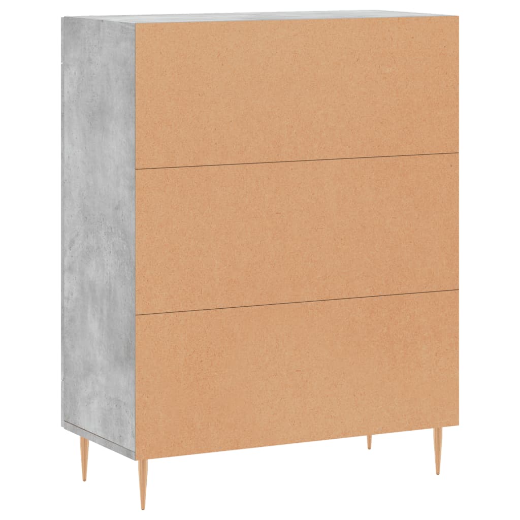 Sideboard Concrete Grey 69.5x34x90 cm Engineered Wood