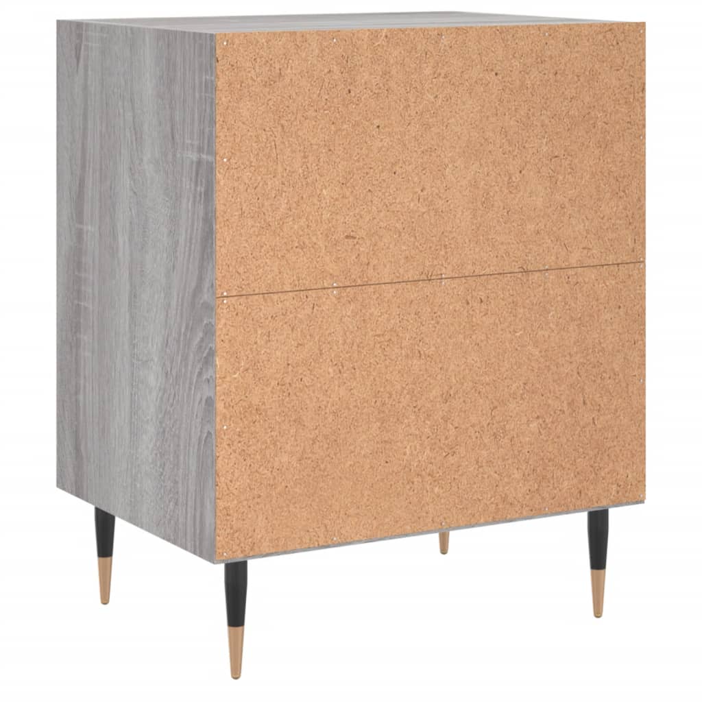 Bedside Cabinets 2 pcs Grey Sonoma 40x30x50 cm Engineered Wood