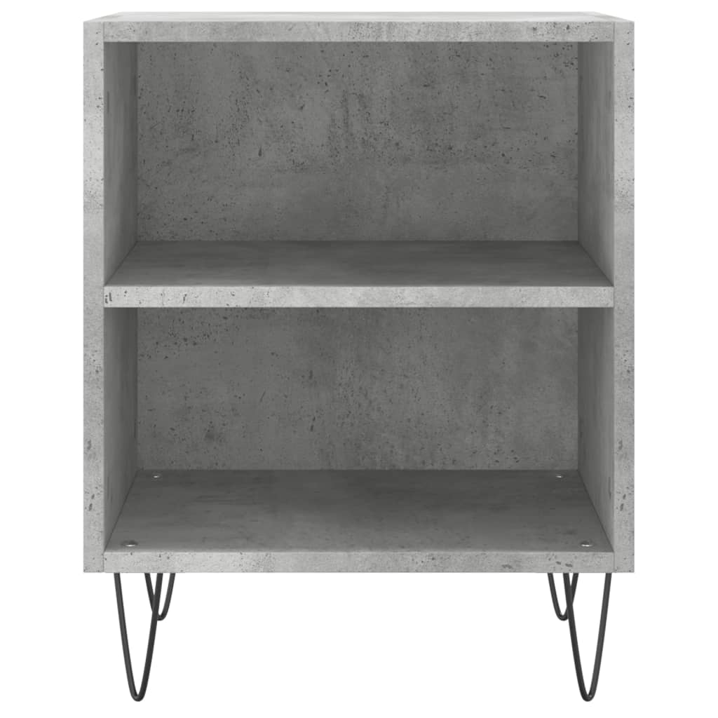 Bedside Cabinet Concrete Grey 40x30x50 cm Engineered Wood