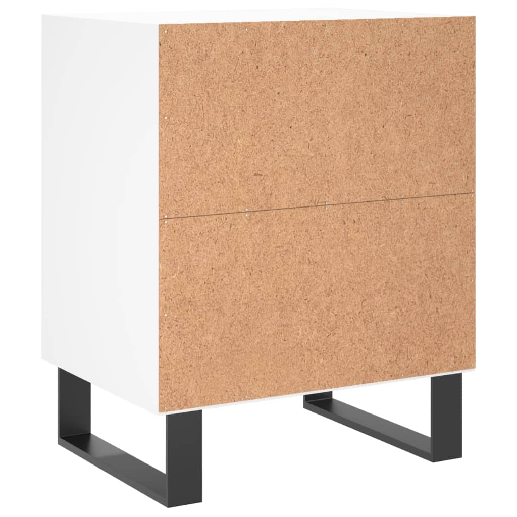 Bedside Cabinets 2 pcs White 40x30x50 cm Engineered Wood