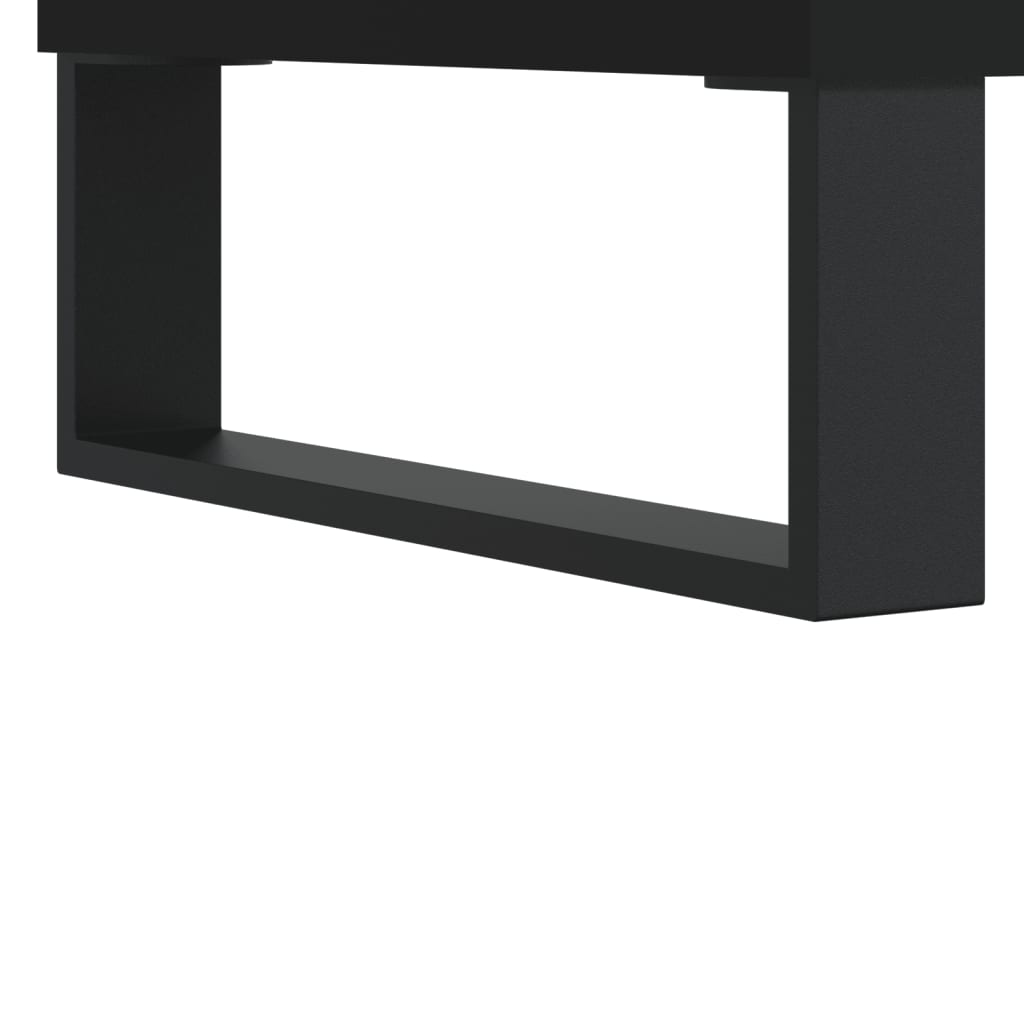 Bedside Cabinet Black 40x30x50 cm Engineered Wood