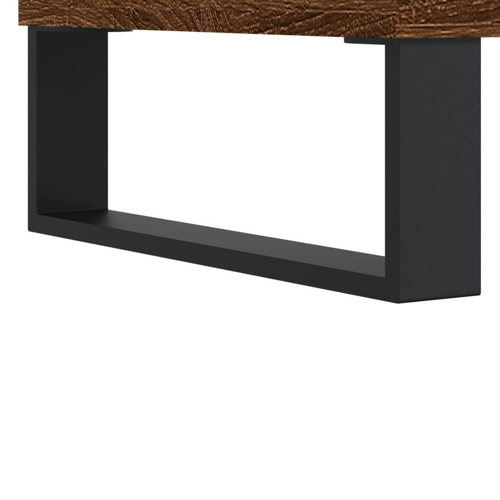 Bedside Cabinets 2 pcs Brown Oak 40x30x50 cm Engineered Wood