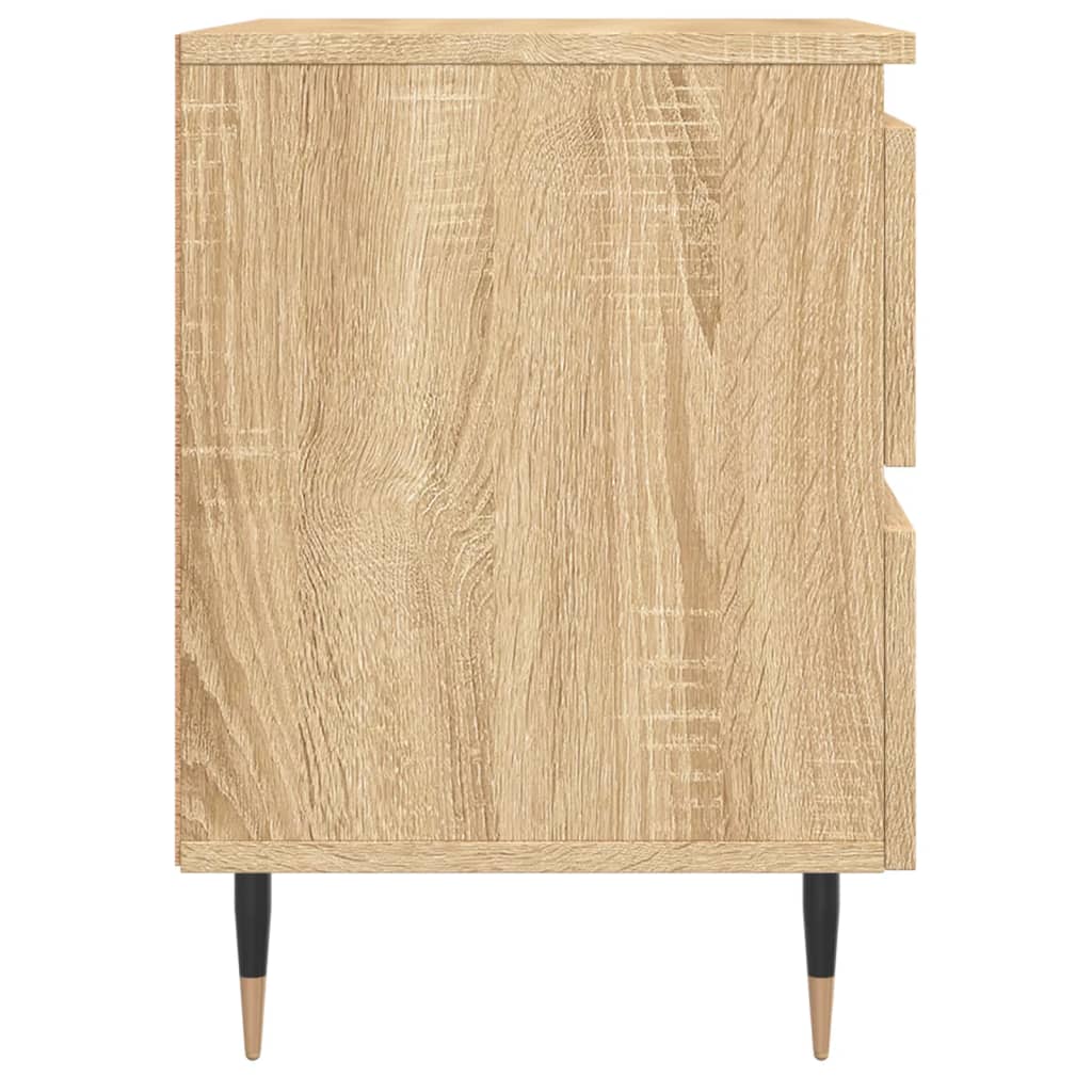 Bedside Cabinets 2 pcs Sonoma Oak 40x35x50 cm Engineered Wood