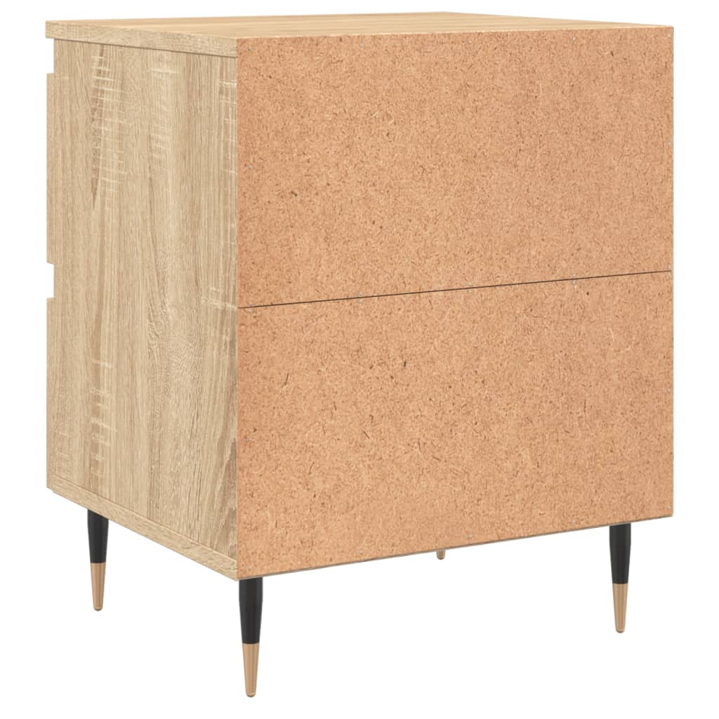 Bedside Cabinets 2 pcs Sonoma Oak 40x35x50 cm Engineered Wood