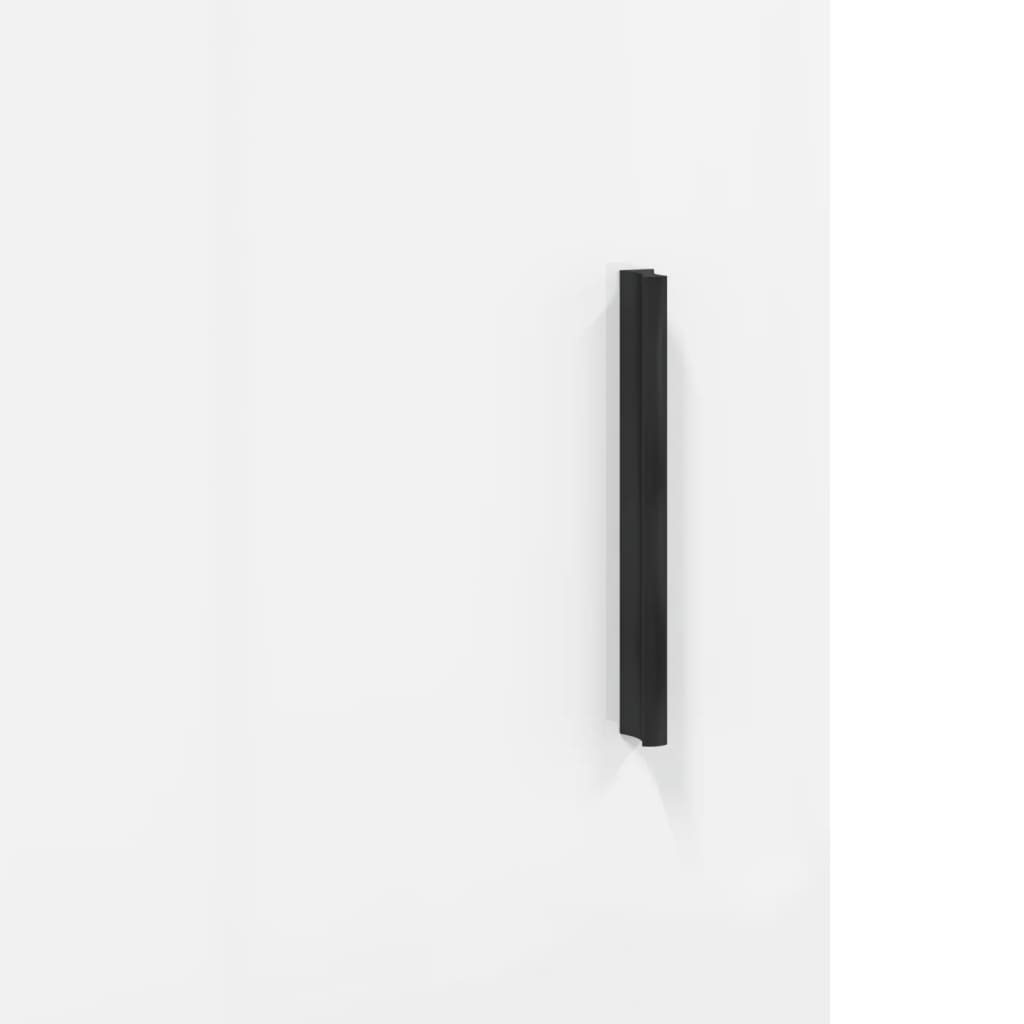 Bedside Cabinets 2 pcs High Gloss White 40x40x50 cm Engineered Wood