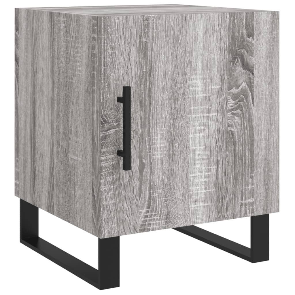 Bedside Cabinet Grey Sonoma 40x40x50 cm Engineered Wood