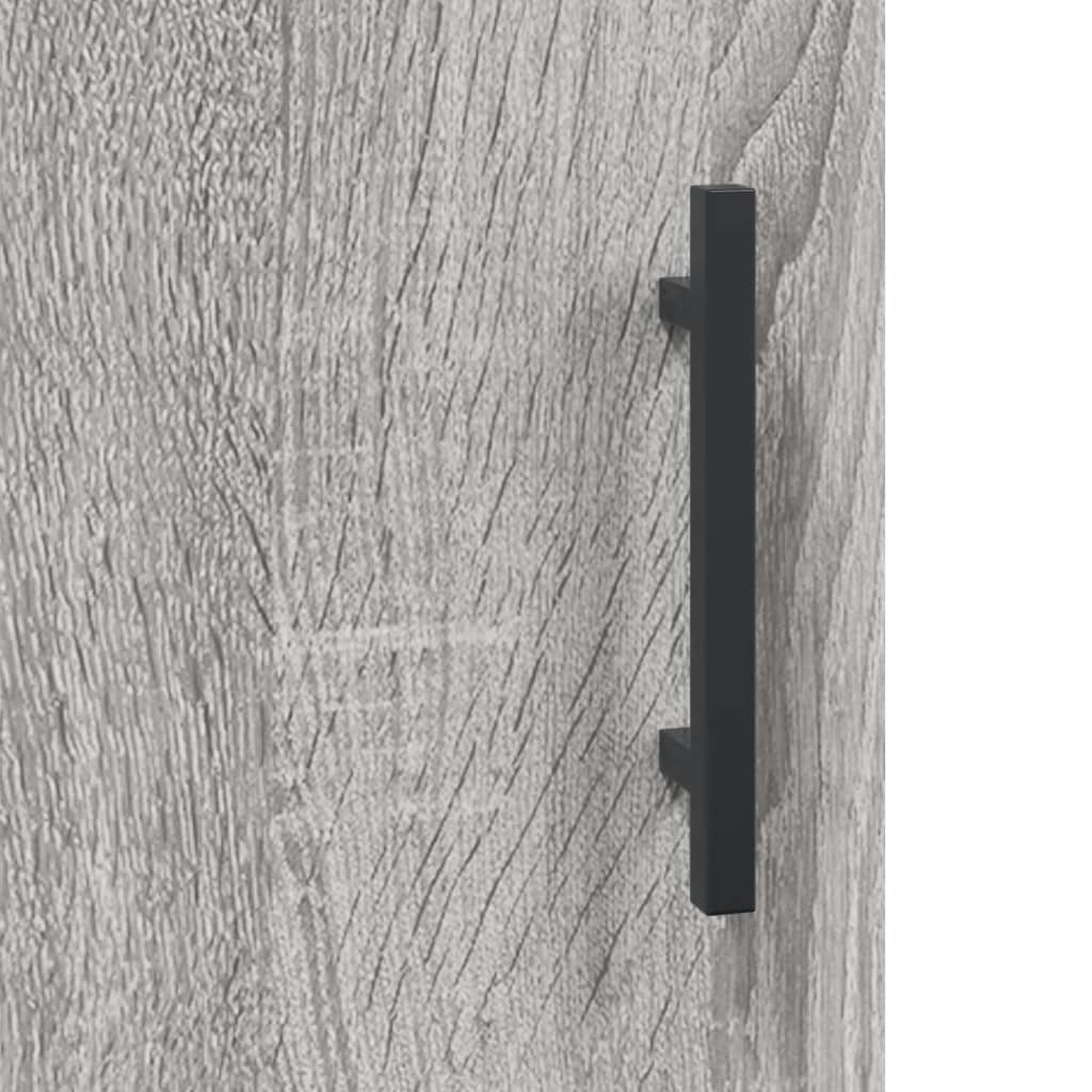 Bedside Cabinet Grey Sonoma 40x40x50 cm Engineered Wood