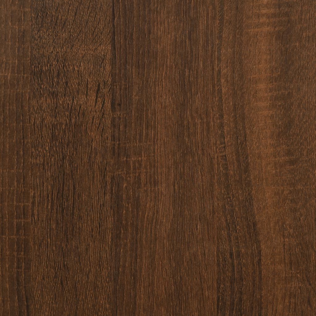 Bedside Cabinet Wall-mounted Brown Oak 35x30x51 cm Engineered Wood