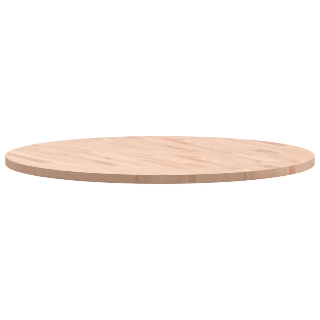 Table Top Ø90x2.5 cm Round Solid Wood Beech