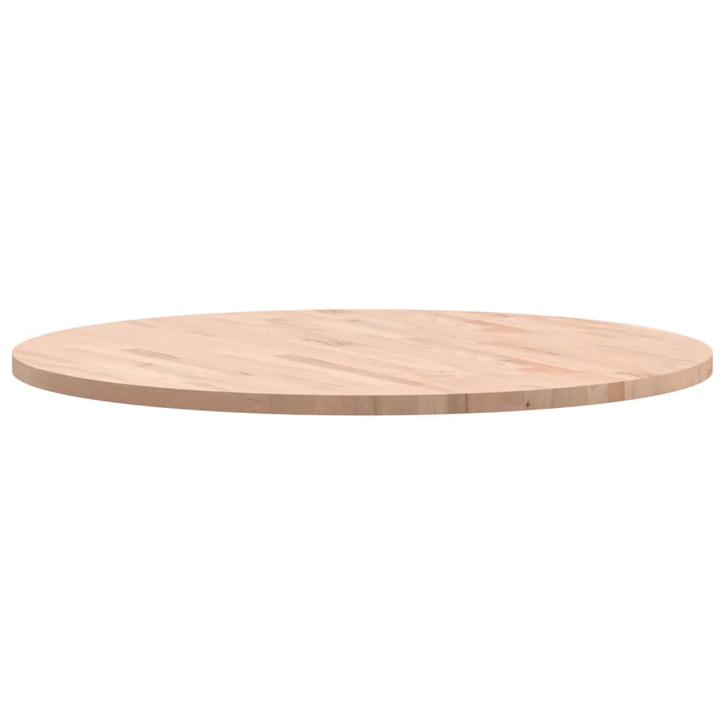 Table Top Ø90x2.5 cm Round Solid Wood Beech