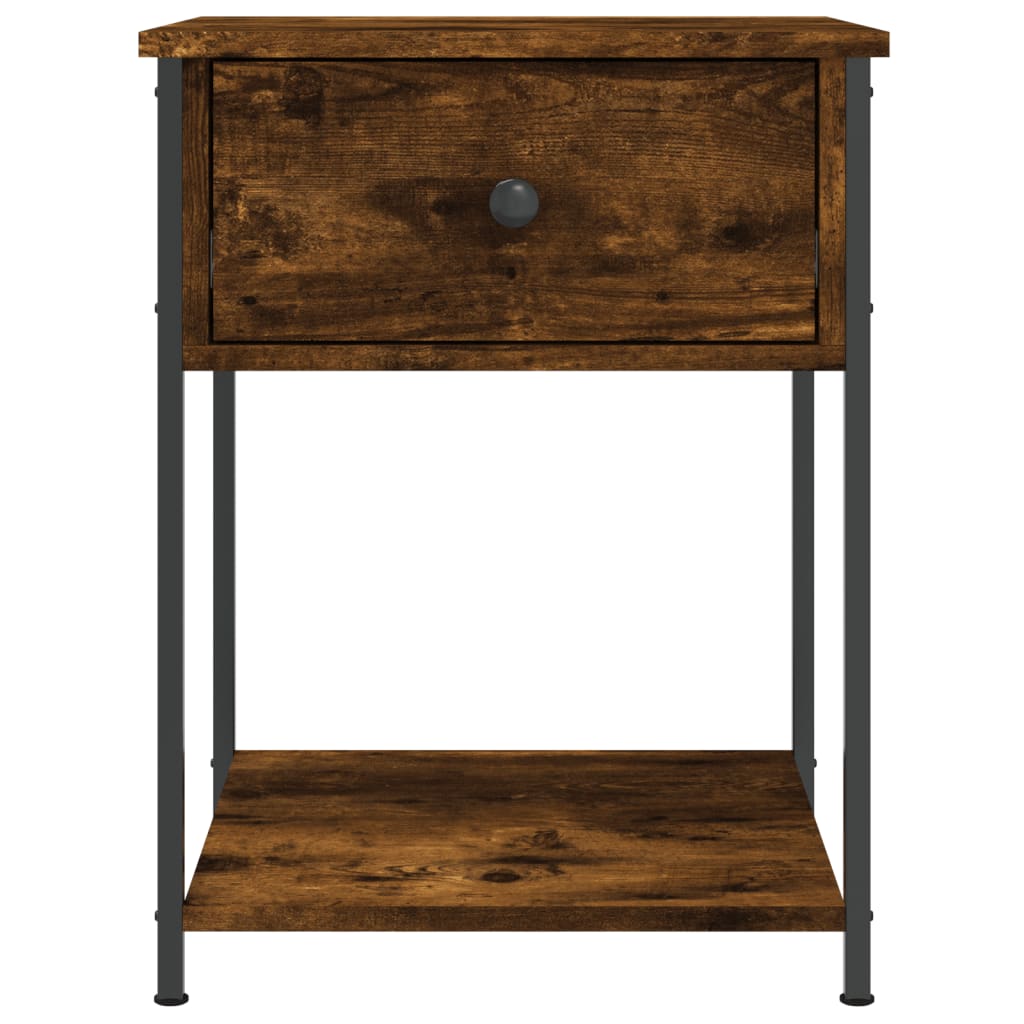 Bedside Table Smoked Oak 44x45x58 cm Engineered Wood