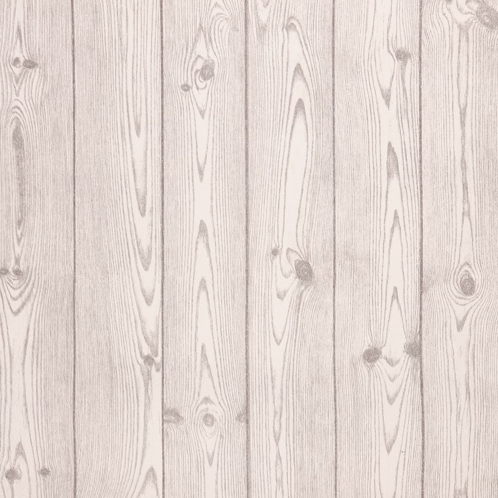 Wallpaper 3D Wood Grain Grey 10x0.53 m Non-woven