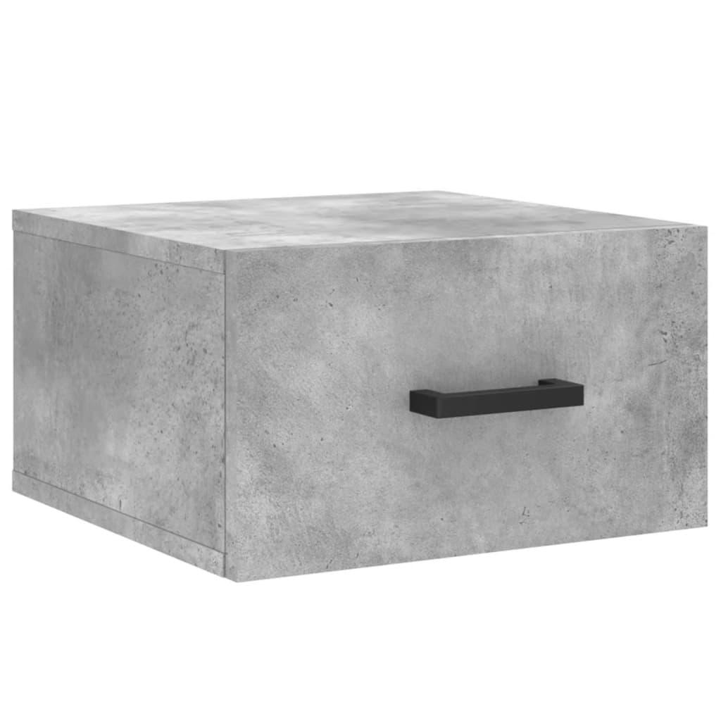 Wall-mounted Bedside Cabinet Concrete Grey 35x35x20 cm