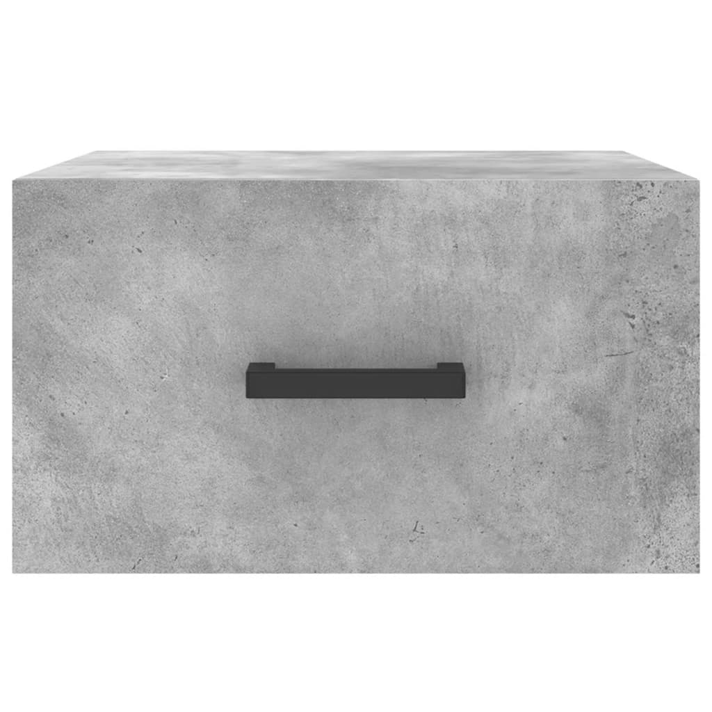 Wall-mounted Bedside Cabinet Concrete Grey 35x35x20 cm