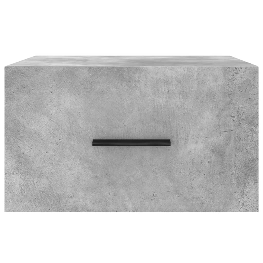 Wall-mounted Bedside Cabinet Concrete Grey 35x35x20 cm