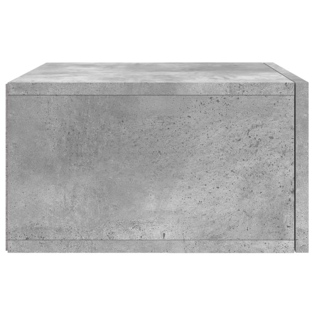 Wall-mounted Bedside Cabinet Concrete Grey 35x35x20 cm