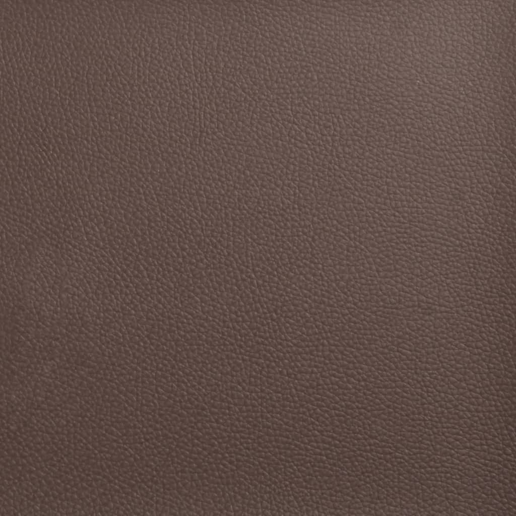 Massage Recliner Chair with Footrest Brown Faux Leather