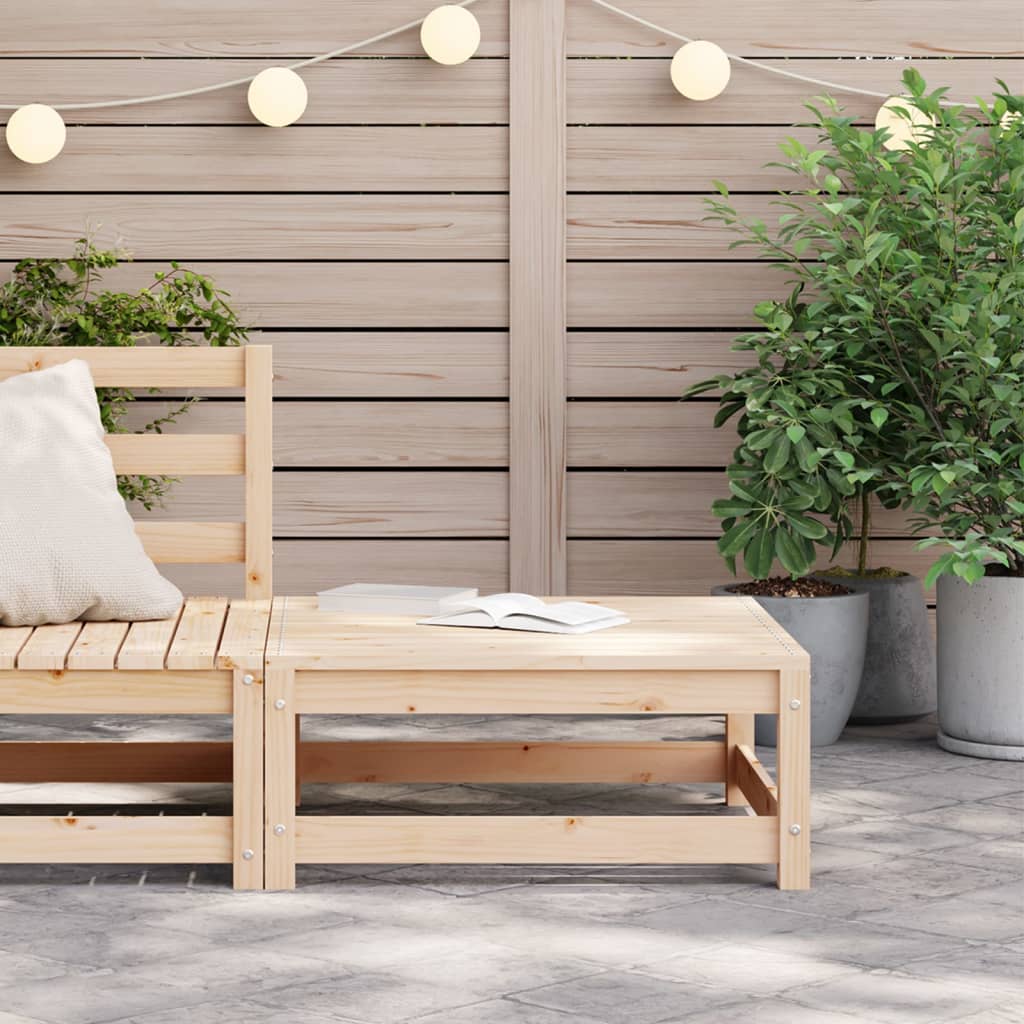 Garden Footstool 70x70x30 cm Solid Wood Pine