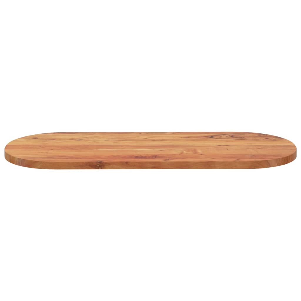 Table Top 100x40x2.5 cm Oval Solid Wood Acacia