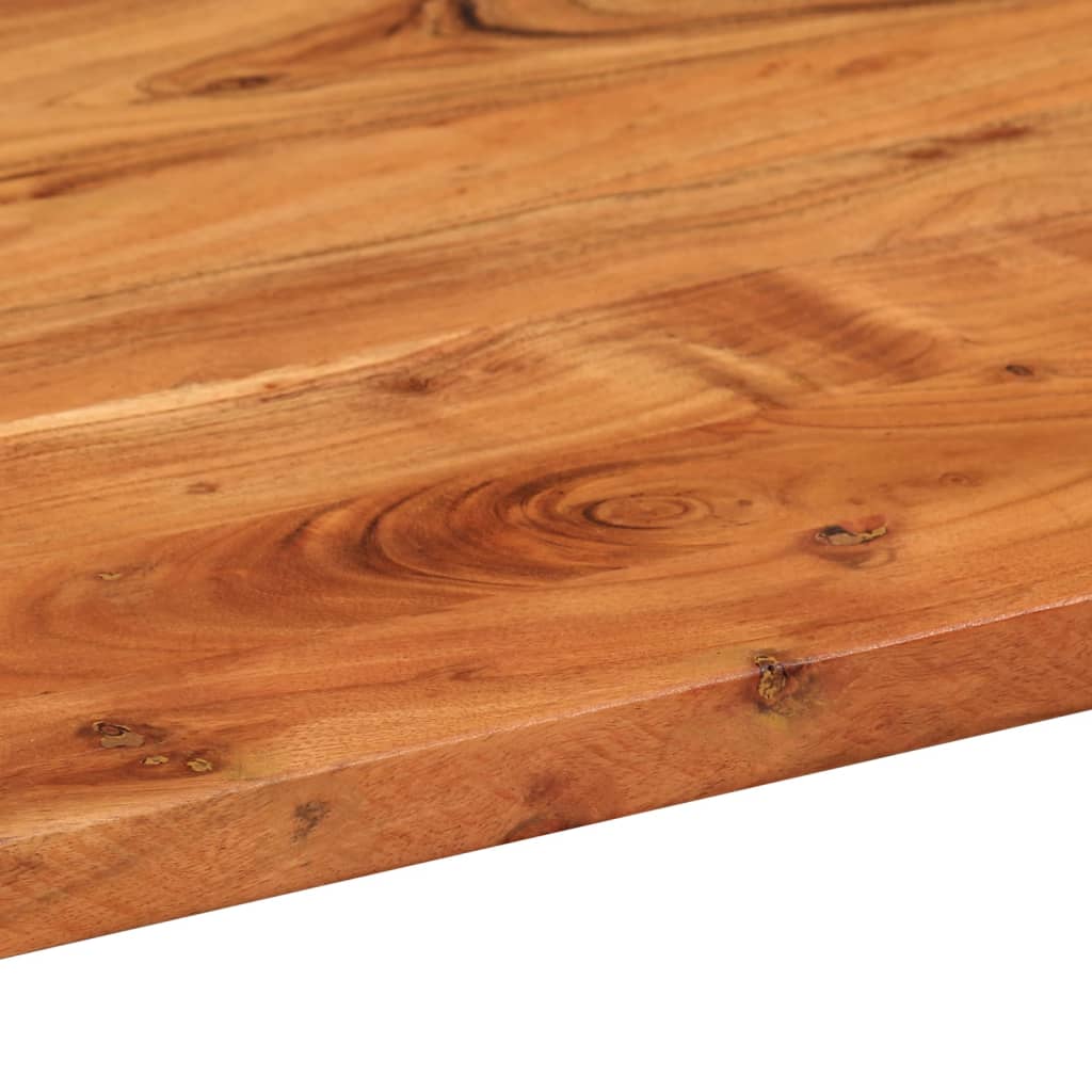 Table Top 100x40x2.5 cm Oval Solid Wood Acacia