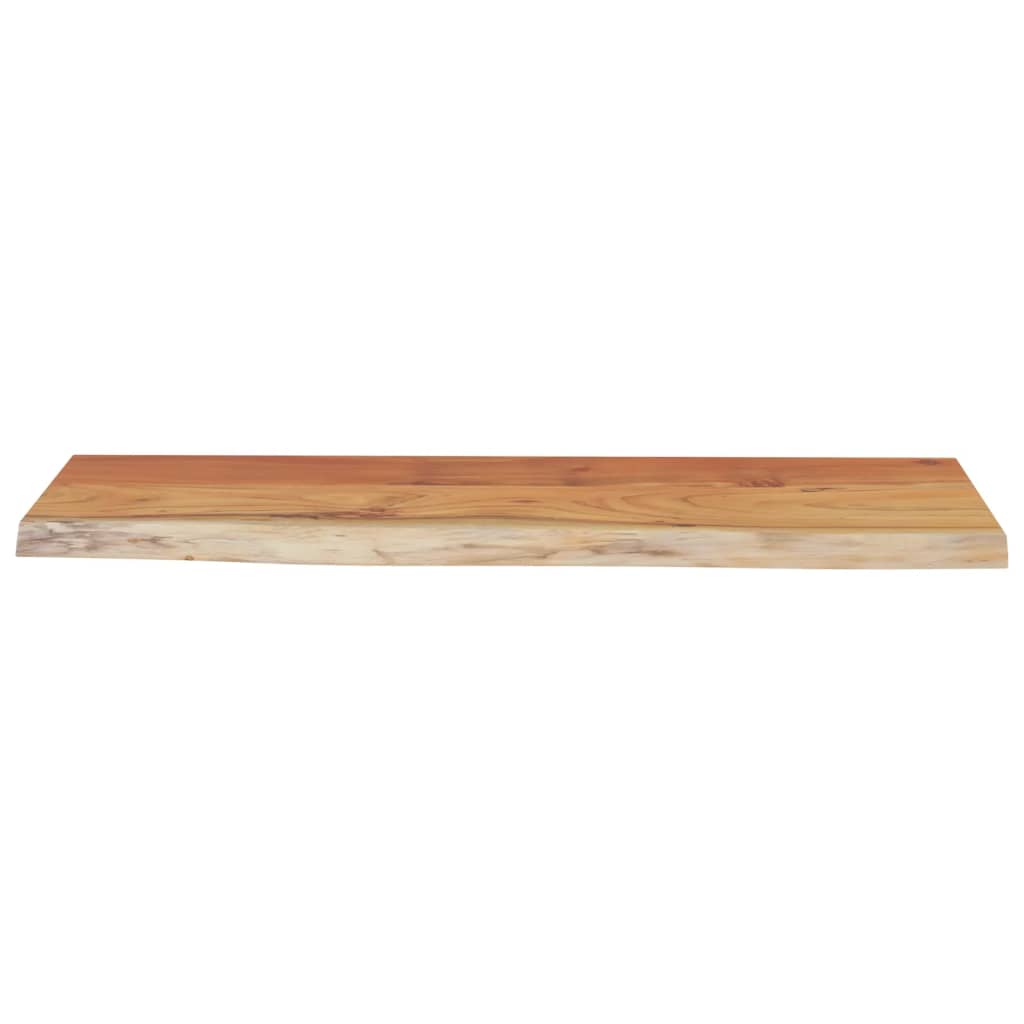 Wall Shelf 80x30x3.8 cm Rectangular Solid Wood Acacia Live Edge