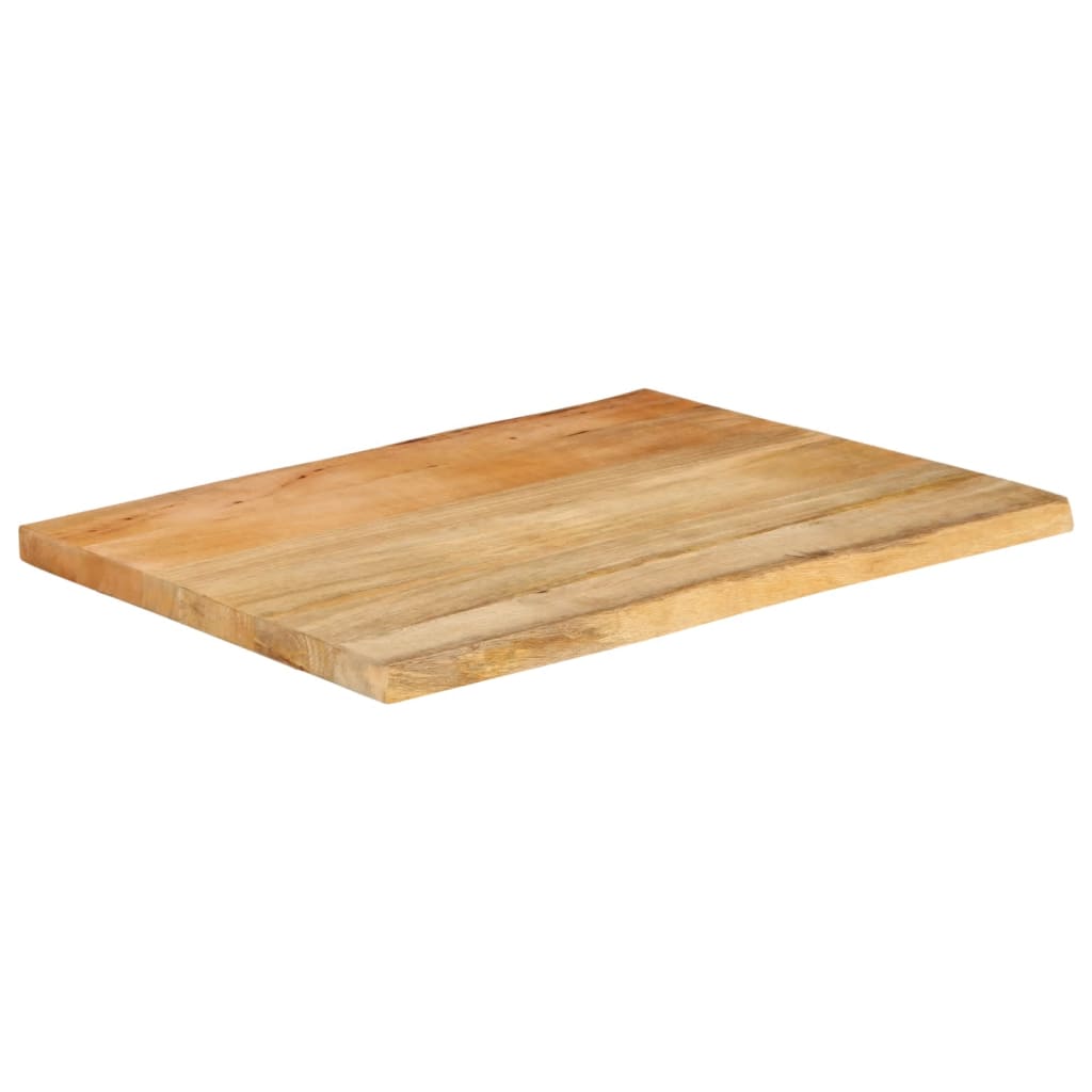 Table Top 90x60x2.5 cm Live Edge Solid Wood Mango