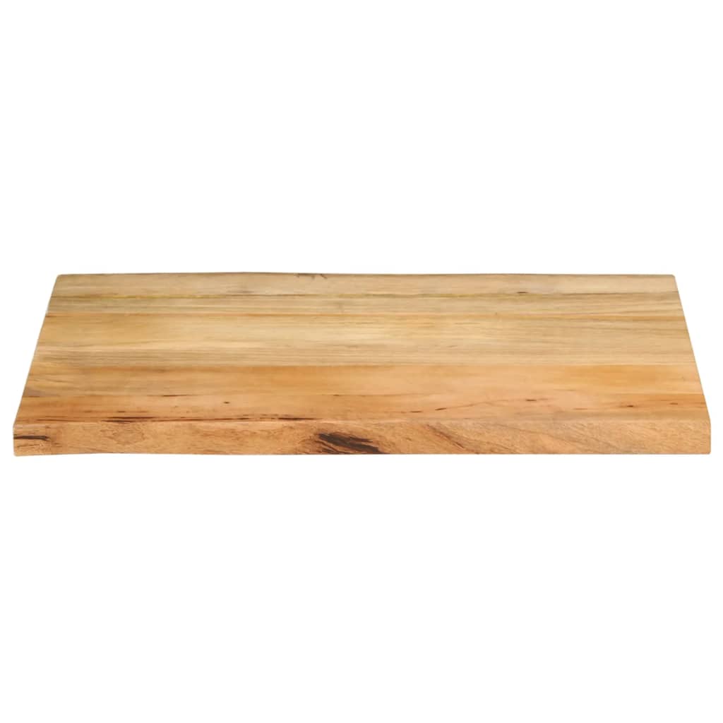 Table Top 90x60x2.5 cm Live Edge Solid Wood Mango