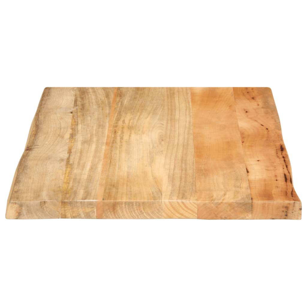 Table Top 90x60x2.5 cm Live Edge Solid Wood Mango
