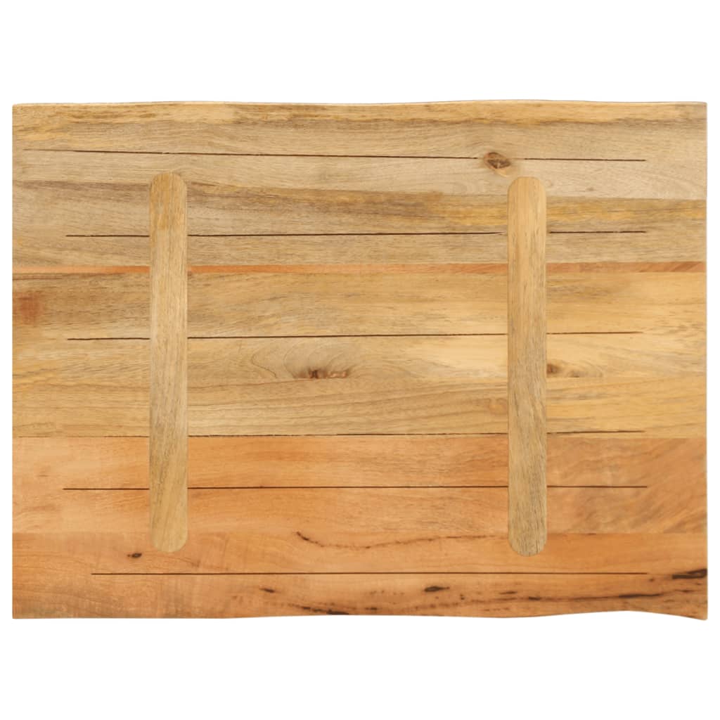 Table Top 90x60x2.5 cm Live Edge Solid Wood Mango