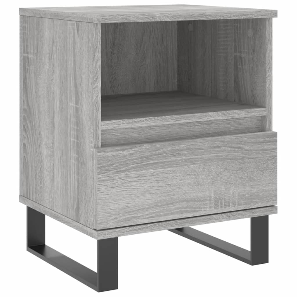 Bedside Cabinets 2 pcs Grey Sonoma 40x35x50 cm Engineered Wood