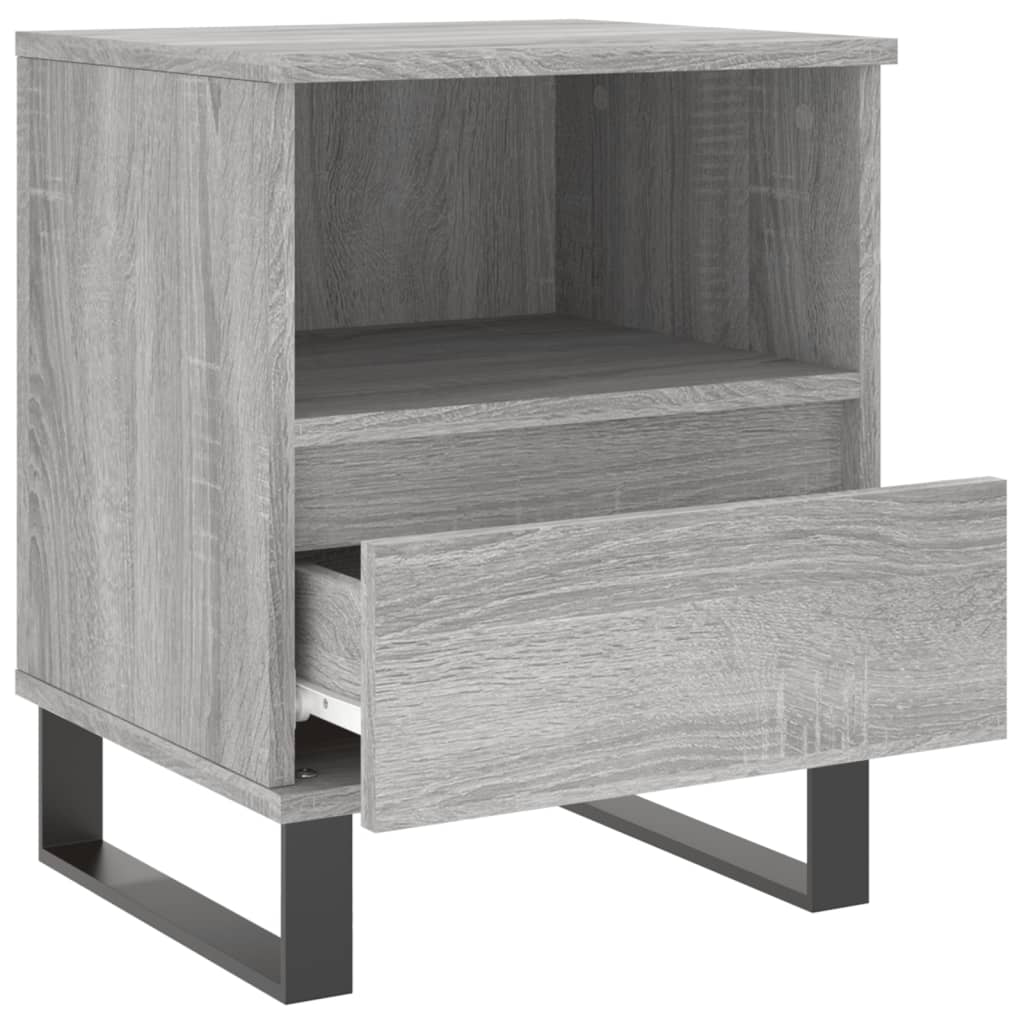Bedside Cabinets 2 pcs Grey Sonoma 40x35x50 cm Engineered Wood