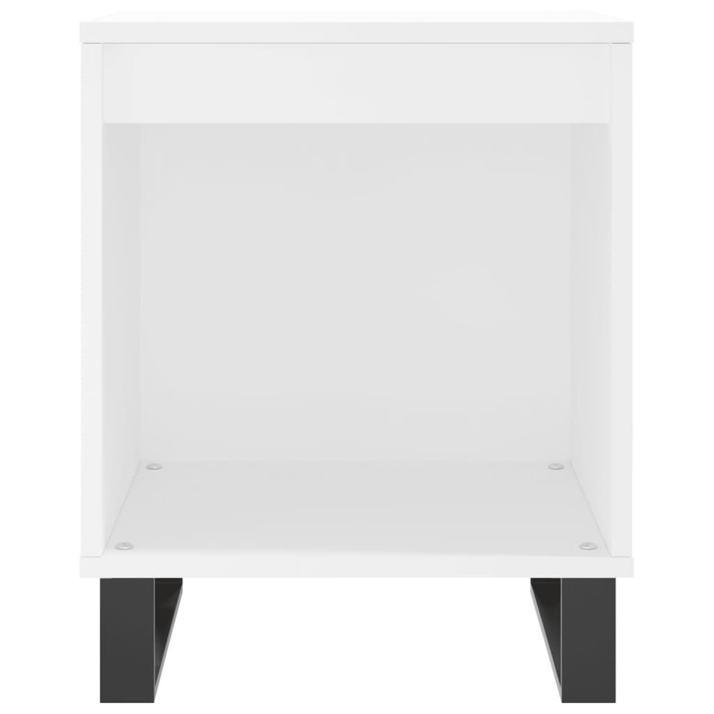 Bedside Cabinets 2 pcs White 40x35x50 cm Engineered Wood