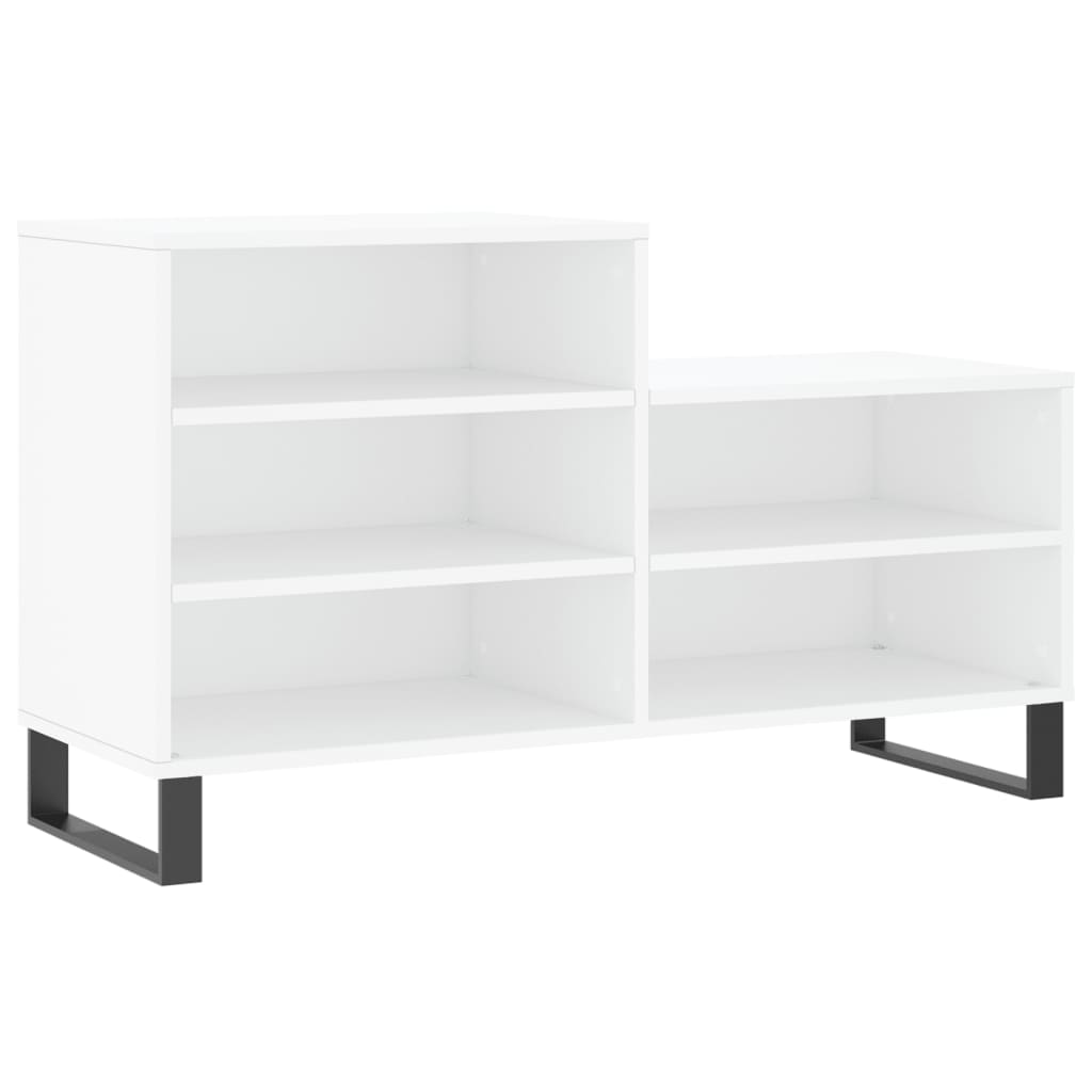 Shoe Cabinet White 102x36x60 cm Engineered Wood