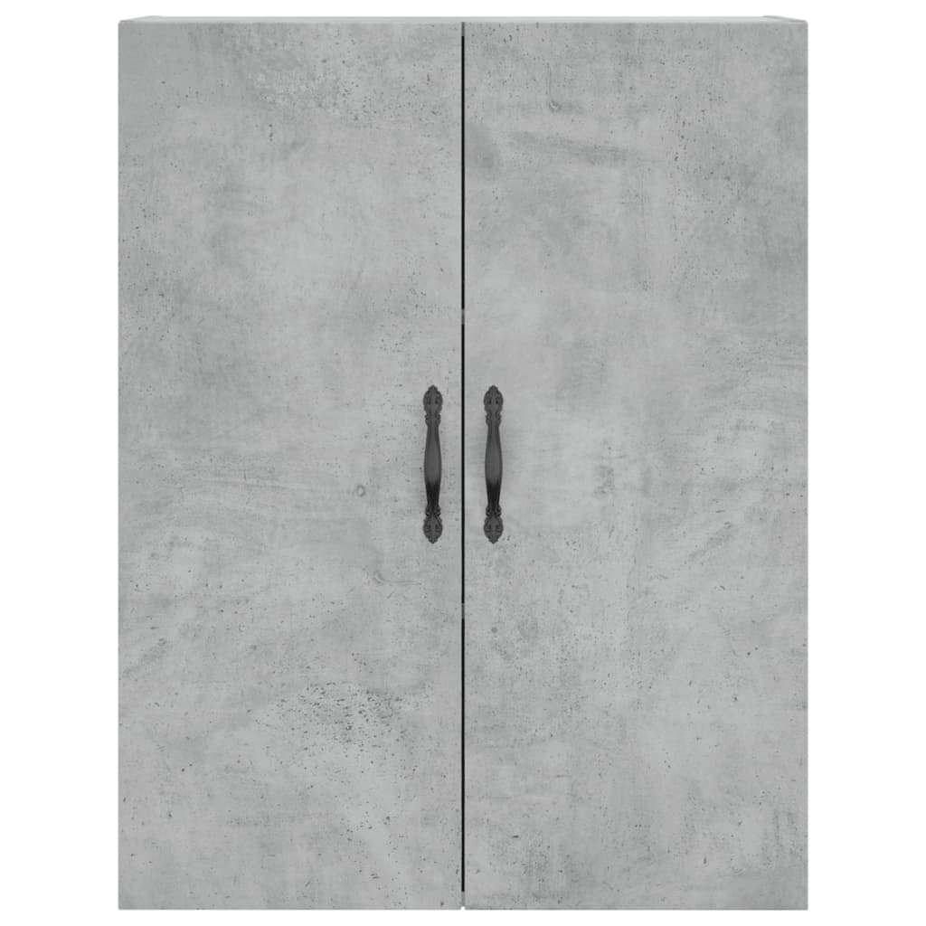 Wall Mounted Cabinet Concrete Grey 69.5x34x90 cm Engineered Wood