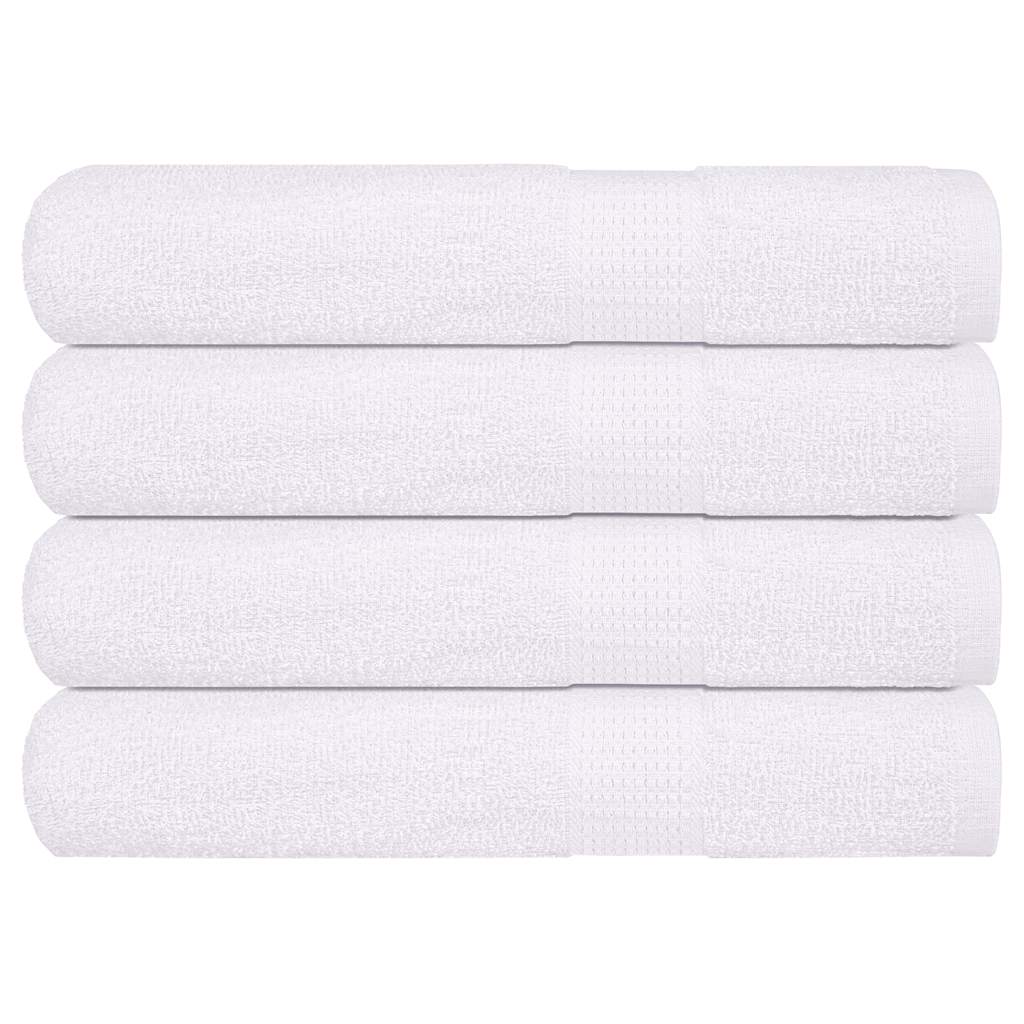 Sauna Towels 4 pcs White 80x200 cm 360 gsm 100% Cotton