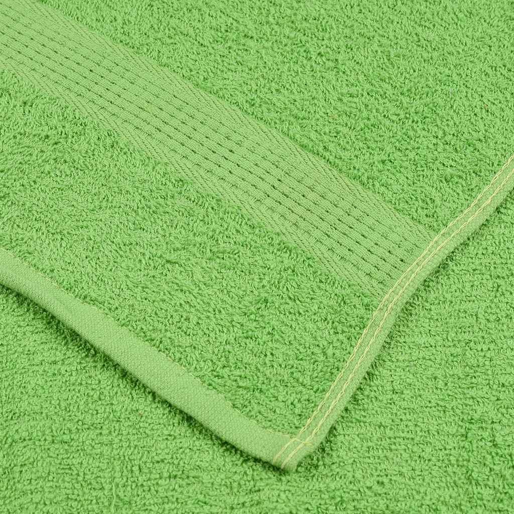 Sauna Towels 10 pcs Apple Green 80x200 cm 360 gsm 100% Cotton