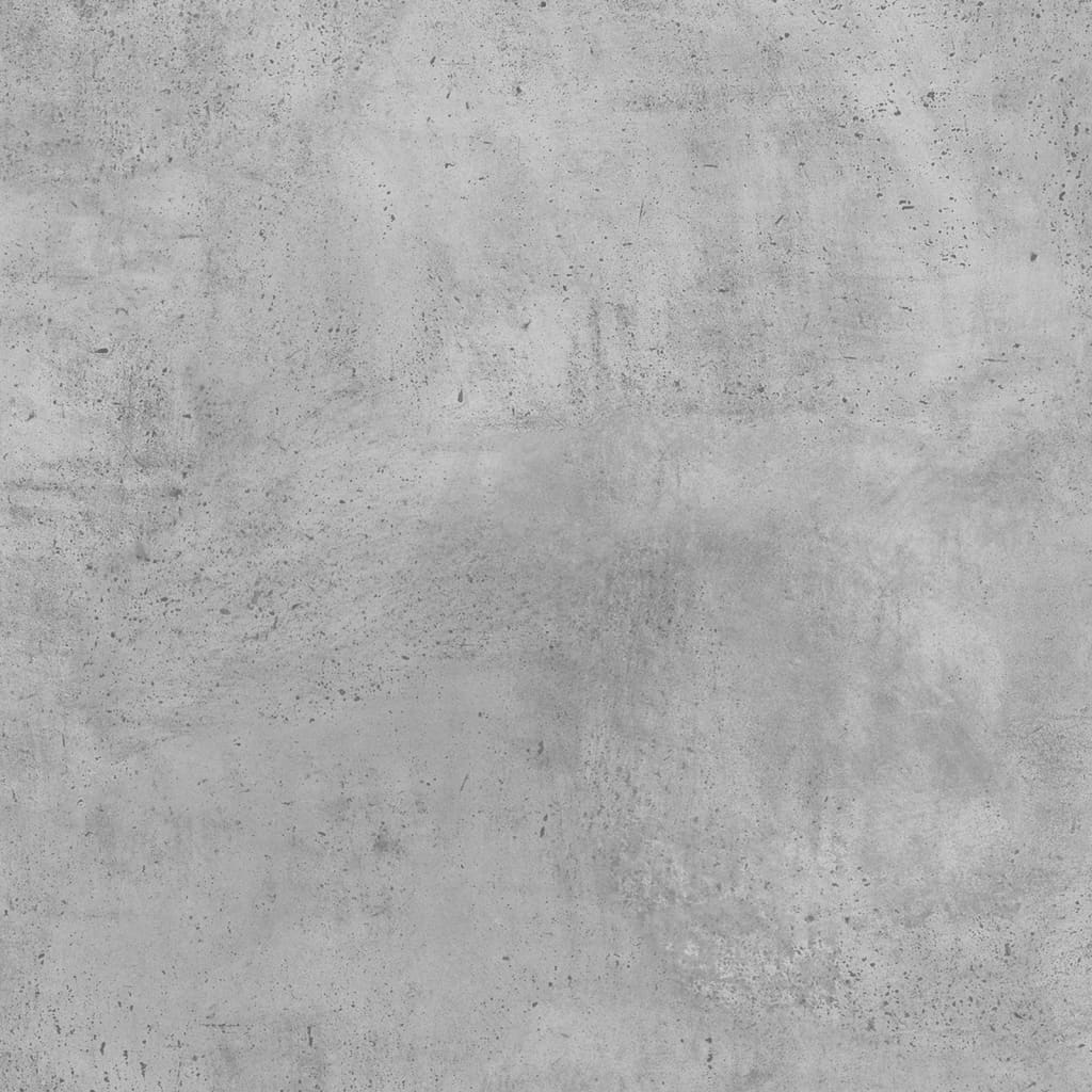 Bedside Cabinet with Glass Door Concrete Grey 35x37x50 cm