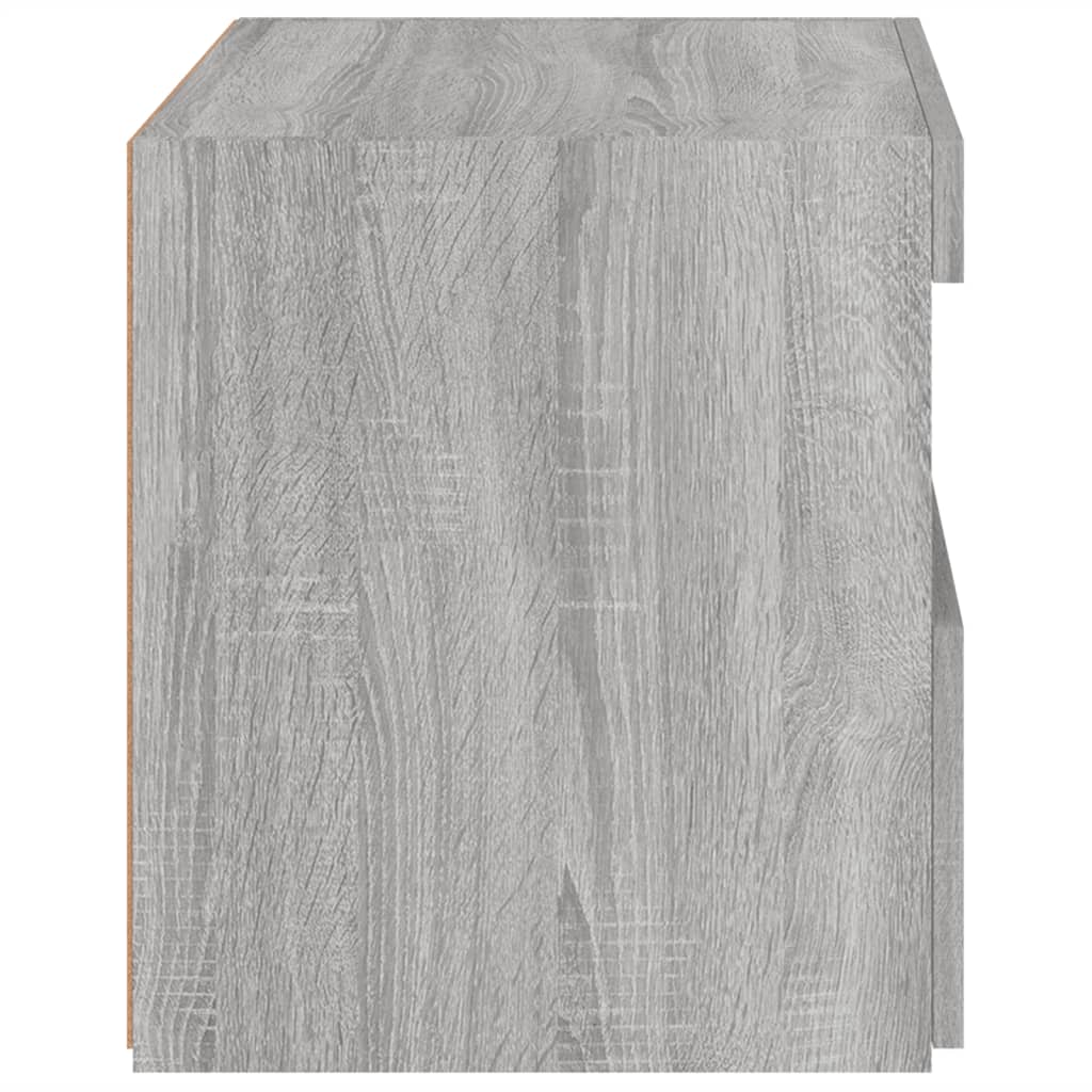 Bedside Cabinets with LED Lights 2 pcs Grey Sonoma 50x40x45 cm